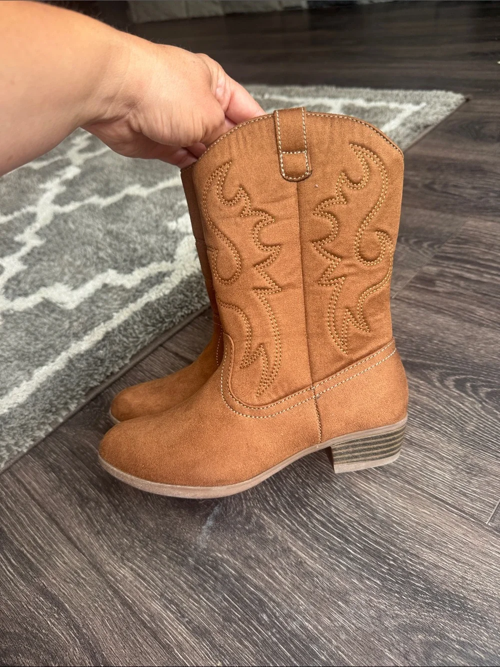Sonoma Tan Kids Cowboy Boots